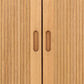 Wardrobe Angley, natural color, H200x100x55cm