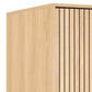 Wardrobe Albany, natural color, H200x51x60cm