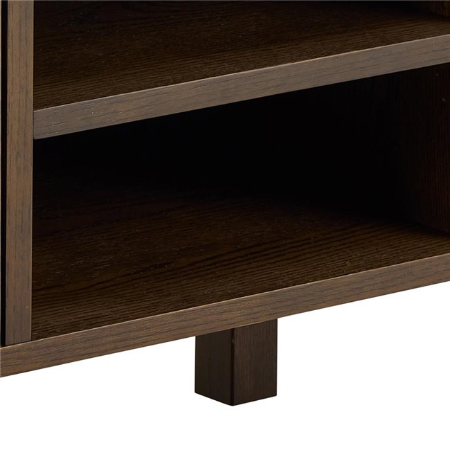 Authamp TV Table – Brown & Beige Marble Look, 120×40×45 cm