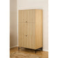 Wardrobe Albany, natural color, H200x99x60cm