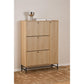 Shoe cabinet Albany, natural color, H140x99x35cm