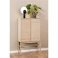 Cabinet Alinley, natural color, H150x90.8x40cm