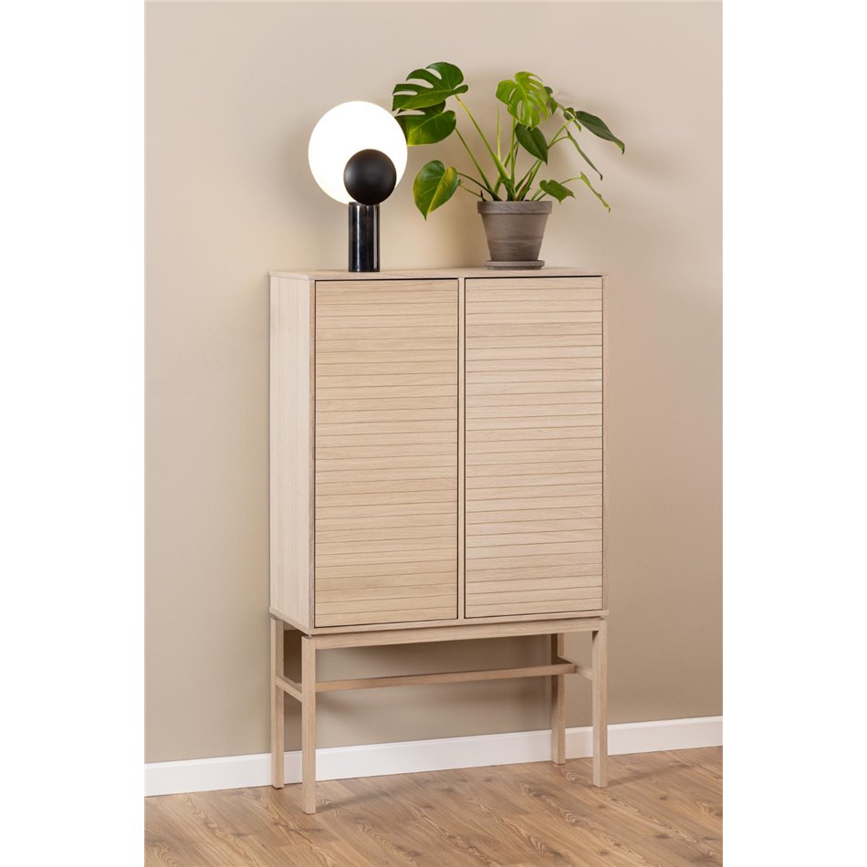 Cabinet Alinley, natural color, H150x90.8x40cm
