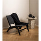 Lounge chair Arson, black, H72x64x79cm, seat height 39cm