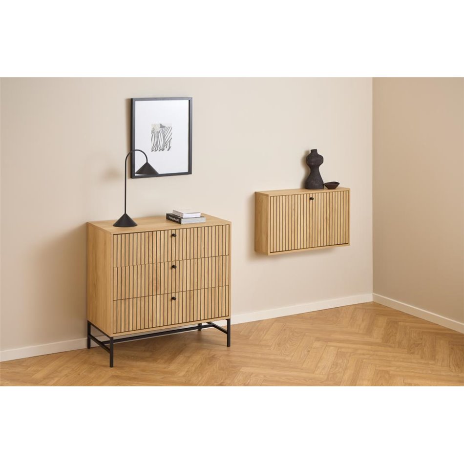 Shoe cabinet Albany, natural color, H43x72x17cm