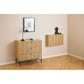 Chest of drawers Albany, natural color, H80x81x40cm
