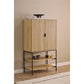 Cabinet Aipur, natural color, H140x80x40cm