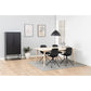Cabinet Acevton, black, H150x80x40cm