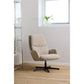 Armchair Asley, swivelling, beige, H93x72x84cm, seat height 42cm