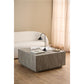 Aice Coffee Table – Grey Marble Look MDF Square Table, 90×90×42 cm