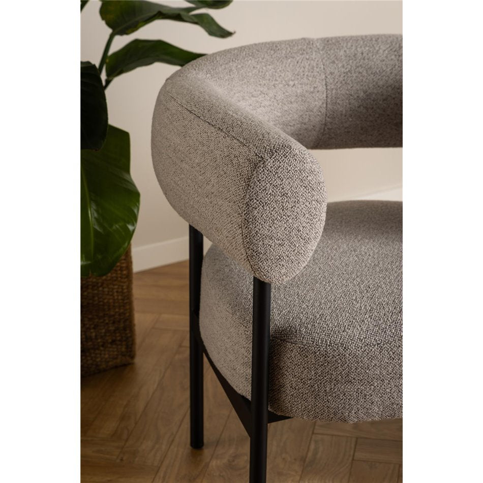Armchair Akfield, beige, H71x78.5x67.5cm, seat height 43.5cm