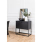 Sideboard Acevton, black, H80x82x40cm