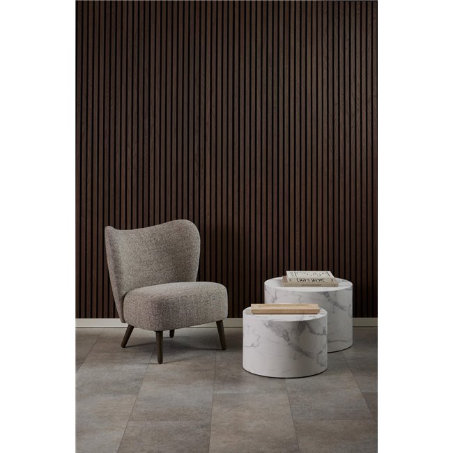 Aice Coffee Table Set – White Marble Look, MDF, 58×58×40 cm