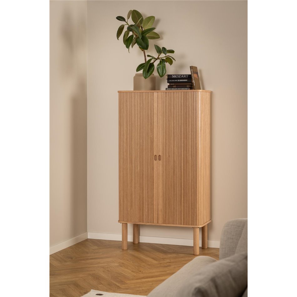 Cabinet Angley, natural color, H145x80x40cm