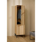 Wardrobe Albany, natural color, H200x51x60cm