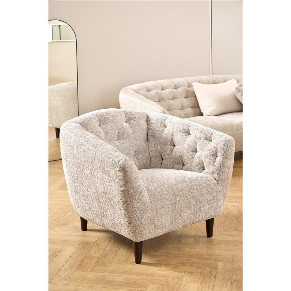 Sessel Aria, beige, H 78 x 97 x 84 cm, Sitzhöhe 46 cm