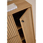 Shoe cabinet Albany, natural color, H140x99x35cm