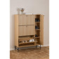 Shoe cabinet Albany, natural color, H140x99x35cm