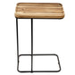 Canape Side Table – Acacia Wood & Metal Modern Accent Table