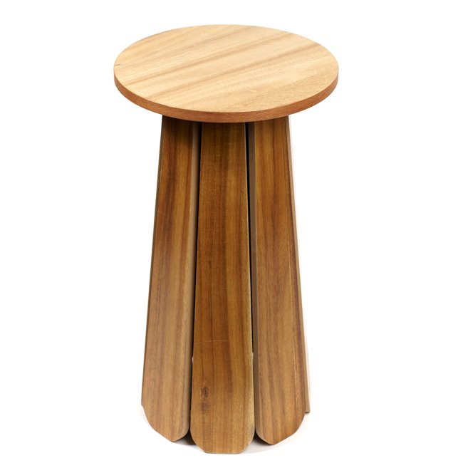 D Appoint Side Table – Natural MDF Round Accent Table