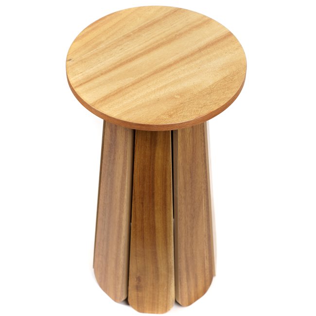 D Appoint Side Table – Natural MDF Round Accent Table
