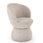 Armchair Hamen K581, rotatable 360 degrees, beige, steel/polyester, H82x63x62cm, seat height 48cm