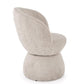 Armchair Hamen K581, rotatable 360 degrees, beige, steel/polyester, H82x63x62cm, seat height 48cm