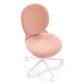 Horion Adjustable Office Chair – White and Pink Fabric, Modern Lightweight Design