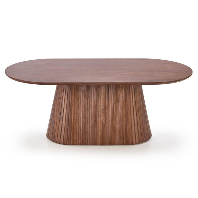 Hisela Coffee Table – Walnut MDF, 120×60×46 cm