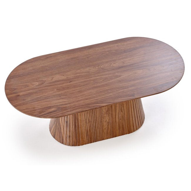 Hisela Coffee Table – Walnut MDF, 120×60×46 cm