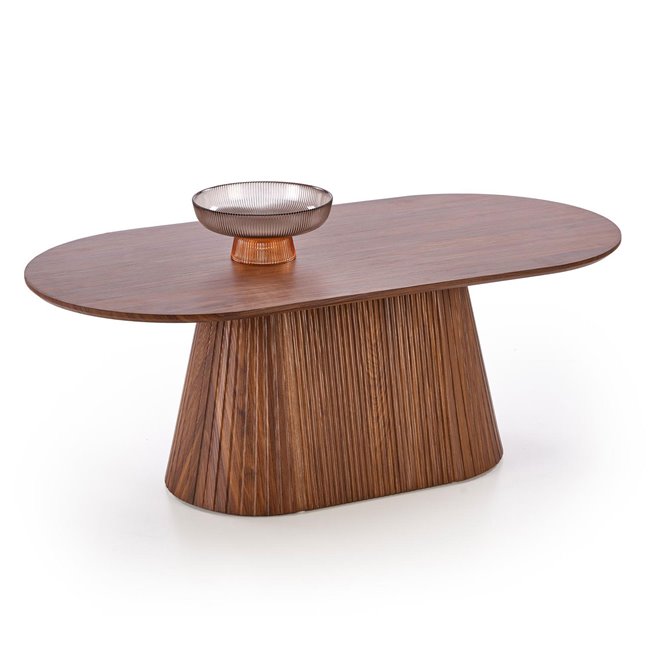 Hisela Coffee Table – Walnut MDF, 120×60×46 cm