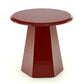 Hoca Coffee Table – Dark Red MDF, Ø50×47 cm