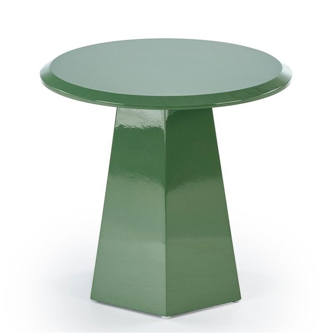 Hoca Coffee Table – Green MDF, Ø50×47 cm
