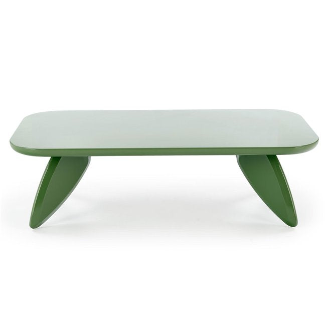 Horaya Coffee Table – Light Green MDF, 120×60×36 cm