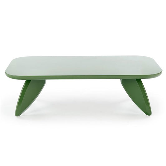 Horaya Coffee Table – Light Green MDF, 120×60×36 cm