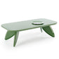 Horaya Coffee Table – Light Green MDF, 120×60×36 cm