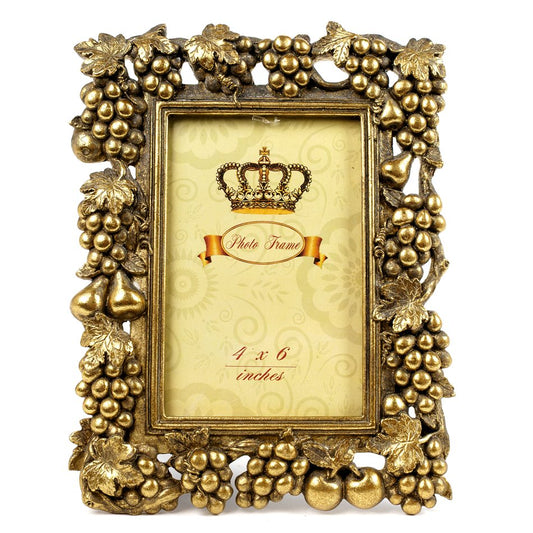 Photo frame Harmony, gold color, 10x15cm photograph, H22.5x17.5x11.5cm