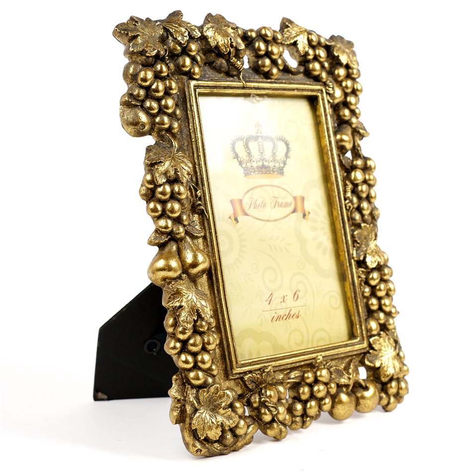 Photo frame Harmony, gold color, 10x15cm photograph, H22.5x17.5x11.5cm