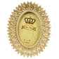 Photo frame Ovale gold, 10x15cm photograph, H23.5x18.2x2cm