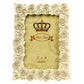 Photo frame Roses, cream/gold color, 10x15cm photograph, H16.5x12.5x2cm