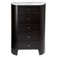 Chest of drawers Romanna TB, 12mm sintered stone/MDF/oak veneer, H127x90x45cm