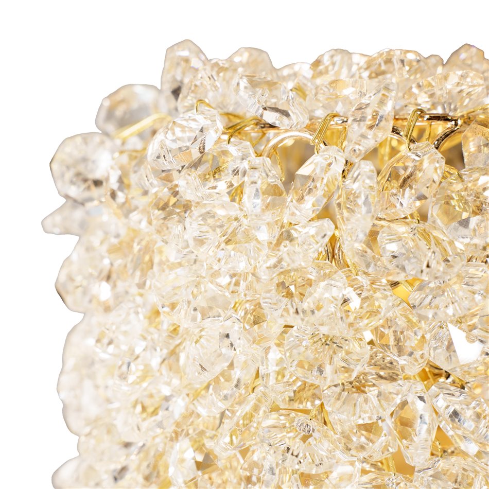 Wall lamp Keliberg, gold/champagne color, H40x12x11cm, G4x5 5W(MAX)