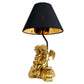 Table lamp Angel gold, black/gold color, H44.5cm, D25cm, E27 40W(MAX)