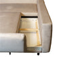 Corner Sofa Wesolano – Left Corner, Beige Fabric, with Sleeping Function & Storage, 260×167×83 cm