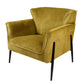 Armchair Dolni, yellow, H83x81x83cm, seat H 44cm