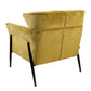 Armchair Dolni, yellow, H83x81x83cm, seat H 44cm