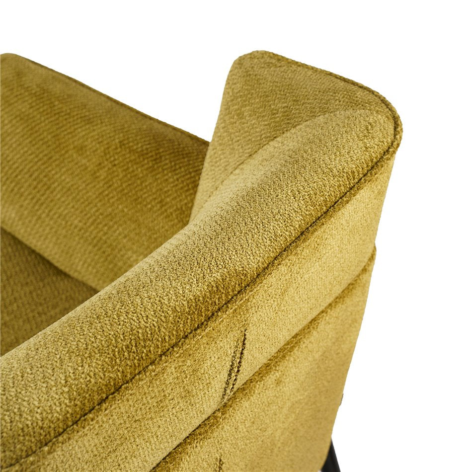Armchair Dolni, yellow, H83x81x83cm, seat H 44cm
