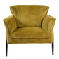 Armchair Dolni, yellow, H83x81x83cm, seat H 44cm