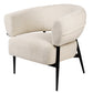 Armchair Davor, white, H71x82x74cm, seat H45cm