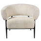Armchair Davor, white, H71x82x74cm, seat H45cm